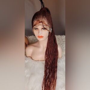 Elegant Brown Braided Wig